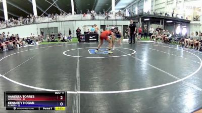 87 lbs Round 3 (8 Team) - Vanessa Torres, Washington vs Kennedy Hogan, Illinois