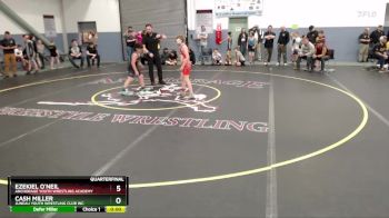 86 lbs Quarterfinal - Cash Miller, Juneau Youth Wrestling Club Inc. vs Ezekiel O`Neil, Anchorage Youth Wrestling Academy