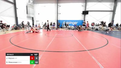 195 lbs Rr Rnd 3 - Jeremy Hajzus, Keystone Crew vs Braylen Meeuwsen, Michigan Premier Blue