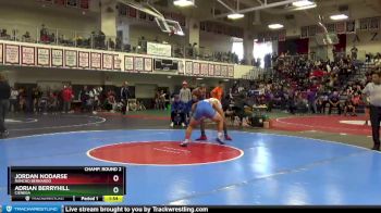 220 lbs Champ. Round 2 - Jordan Nodarse, Rancho Bernardo vs Adrian Berryhill, Cienega