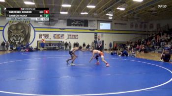 106 lbs 1st Place Match - Anderson Osgood, Solon vs Dawson Kaska, Wilton