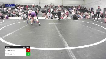 90 lbs Consolation - Kody Perry, Vian Wrestling Club vs Gage Hines, Vian Wrestling Club