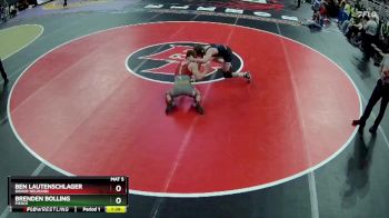 Quarterfinal - Ben Lautenschlager, Bishop Neumann vs Brenden Bolling, Pierce