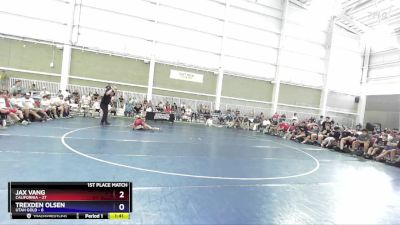 106 lbs Placement Matches (8 Team) - Jax Vang, California vs Trexden Olsen, Utah Gold