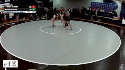 190 lbs. Cons. Round 6 - Kalei Durham, Clarksville vs Macy Barber, Omaha Westside