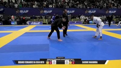 Daisuke Nakamura vs Bibiano Fernandes Da Silva Neto 2026 European Jiu-Jitsu IBJJF Championship