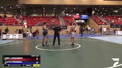 149 lbs Cons. Semi - Cory Langenberg, NE vs Austin Freisberg, KS