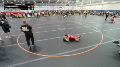 90 lbs Cons. Round 2 - Bennett Hoffberg, Unattached vs Jaxon Sanders, Unattached