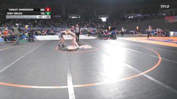 4A/3A/2A/1A Girls 115 Quarterfinal - Hadley Gunderson, Burns Girls vs Zoey Welch., Toledo Girls