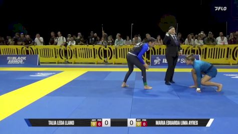 Maria Eduarda Lima Ayres vs Talia Leda Llano 2025 Pan IBJJF Jiu-Jitsu No-Gi Championship