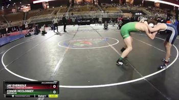 190 lbs Quarterfinal - Jay Eversole, Lakeway Christian Academy vs Conor McCloskey, Buford HS