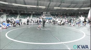 60 lbs Quarterfinal - Beckett Mills, Keystone Kids Wrestling Club vs Caleb Boyd, Harrah Little League Wrestling