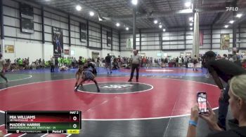 80-85 lbs Round 1 - Madden Harris, Smith Mountain Lake Wrestling vs Mia Williams, VB Fighthouse