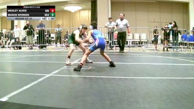 90 lbs Round Of 16 - Wesley Alves, Spring Hills WC vs Mason Worden, Gold Rush Wr Ac