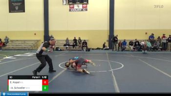 90 lbs Cons. Semi - Anthony Schoeller, S.O.A.R.R. Elite Wrestling vs Edgar Kopel, BOLD