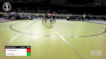 6A - 140 lbs Champ. Round 1 - Trysten Rittberger, YUKON vs Za`Karia McClain, SHAWNEE