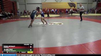 157 lbs Champ. Round 1 - Evan Atchley, Dubuque vs Slade Dias, St. Ambrose University