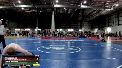 215 lbs Semis (4 Team) - Ceyan Higgs, WILLIAMSBURG WRESTLING CLUB vs Davin Morris, NORTH CAROLINA WRESTLING FACTORY - RED