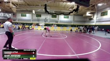 112 lbs 5th Place Match - Quory Whiteford, Williams County Firestorm vs Madison Little, Unattached