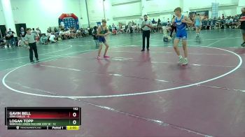 132 lbs Round 5 (16 Team) - Gavin Bell, Iowa Gables vs Logan Topp, Nebraska Green Machine (Dev B)