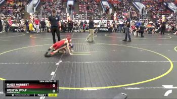 52 lbs Cons. Round 3 - Maize Monnett, Bedford GLWC vs Westyn Wolf, Lakewood WC