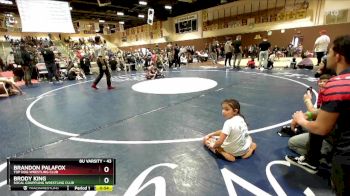 43 lbs Round 1 - Brandon Palafox, Top Dog Wrestling Club vs Brody King, Socal Grappling Wrestling Club