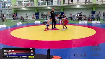 60kg Champ. Round 1 - Riley Jhuty, Bhullar WC vs Teo Sergnese, Matmen WC