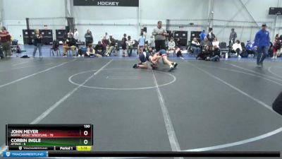 130 lbs Round 2 (4 Team) - John Meyer, North Jersey Wrestling vs Corbin Ingle, Attack