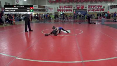 50 lbs Champ. Round 2 - Nalu Sylva, Black Hills Wrestling Academy vs Griffin Gertken, Pursuit Wrestling Minnesota