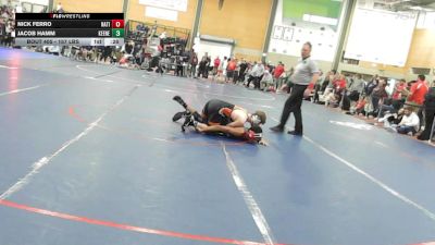 157 lbs Consi Of 8 #1 - Nick Ferro, Natick vs Jacob Hamm, Keene