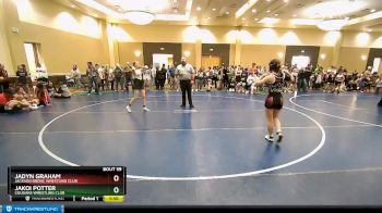 105 lbs Quarterfinal - JaKoi Potter, Cougars Wrestling Club vs Jadyn Graham, Jackson Bronc Wrestling Club