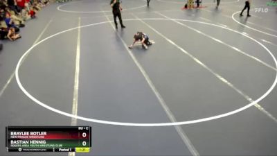 Quarterfinal - Braylee Botler, New Prague Wrestling vs Bastian Hennig, Rogers Area Youth Wrestling Club