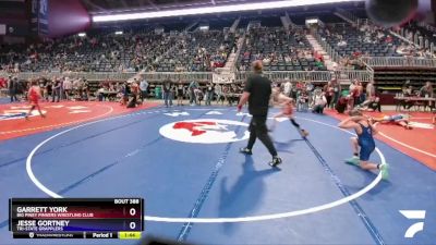 77 lbs Cons. Semi - Garrett York, Big Piney Pinners Wrestling Club vs Jesse Gortney, Tri-State Grapplers