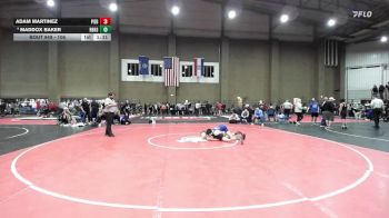 106 lbs Champ. Round 3 - Adam Martinez, Piedmont vs Maddox Baker, Har-Ber