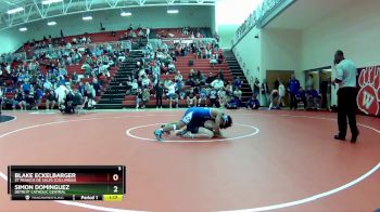 126 lbs Round 3 - Simon Dominguez, Detroit Catholic Central vs Blake Eckelbarger, St Francis De Sales (Columbus)