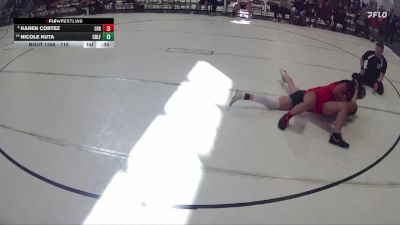 110 lbs Cons. Semi - Karen Cortez, Lincoln High Girls vs Nicole Kuta, Lincoln East