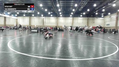 132 lbs Quarterfinal - Kyle Gay, Eagles Wrestling Club vs Kai Benedetti, Wellington Wrestling