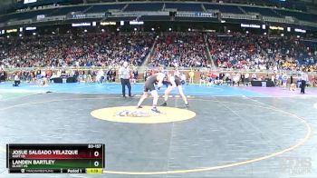 D3-157 lbs Champ. Round 1 - Josue Salgado Velazquez, Hart HS vs Landen Bartley, Olivet HS
