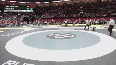 120 lbs Semis - Aiden Ohl, Ontario vs Rayce Watson, Jonathan Alder