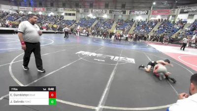 77 lbs Consi Of 8 #2 - Everett Dumbleton, Bear Cave vs Jaydyn Galindo, Pomona Elite