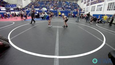 55 lbs 3rd Place - Gray Fife, Tecumseh Youth Wrestling vs Mikah Barriga, Little Axe Takedown Club