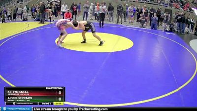 114 lbs Quarterfinal - Kiptyn Snell, Salem Elite Mat Club vs Aiden Gerrard, Hermiston Wrestling