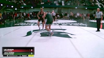 165 lbs Quarterfinal - Jay Nivison, Michigan State vs Jack Haskin, Lake Erie College