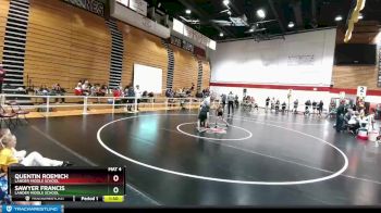 77 lbs Cons. Semi - Sawyer Francis, Lander Middle School vs Quentin Roemich, Lander Middle School