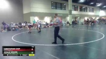 170 lbs Placement Matches (16 Team) - Konlin Weaver, Eagle Empire Purple vs Christopher Chop, NFWA Black