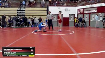 126-136 lbs Round 1 - Trevor Clear, Frankfort Wrestling vs Hezekiah Ballenger, Hagerstown