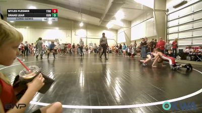 73 lbs Consolation - Myles Flesner, Team Tulsa Wrestling Club vs Drake Lear, Fort Gibson Youth Wrestling