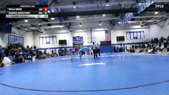 Girls 100 lbs Champ. Round 1 - Gianna Zavattero, St. Martin High School Girls vs Myla Sikes, Saraland