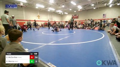 76 lbs Final - Daxon McCarther, Powerhouse Elite 9u vs Riley Morris, Broken Arrow Wrestling Club