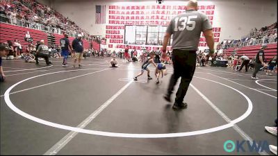 43 lbs Consi Of 16 #2 - Sebastian Summitt, Newkirk Takedown Club vs Seiler Falcon, Division Bell Wrestling